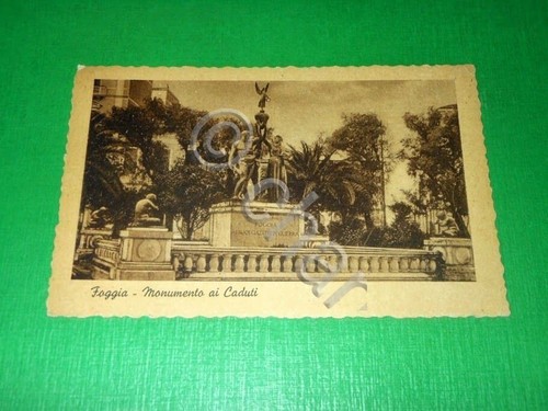 Cartolina foggia monumento - cartolina,