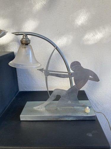 Lampada deco metallo cromato - lampada,