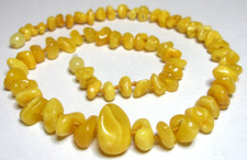 NATURALE BALTICA AMBRA COLLANA - burro e tuorlo d'uovo