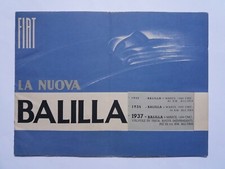 FIAT LA NUOVA BALILLA opuscolo
