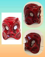 Arlecchino - Maschera viso carnevale veneziana artigianale in cartapesta 