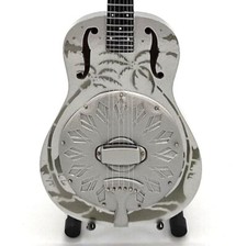 Mini chitarra risonatore per DIRE STRAITS MARK KNOPFLER REGALO memorabilia SUPPORTO OMAGGIO
