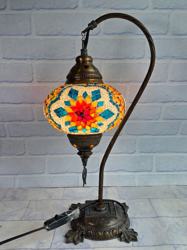 Lampada mosaico collo cigno - collo,