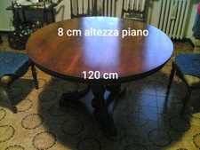TAVOLO ROTONDO legno  INTARSIATO epoca '900