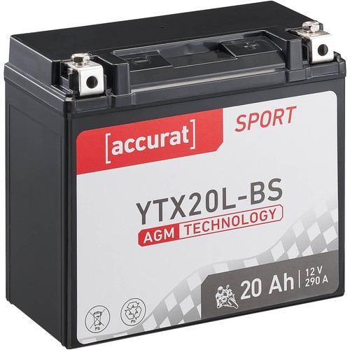 Batteria moto ytx20l agm - batteria,