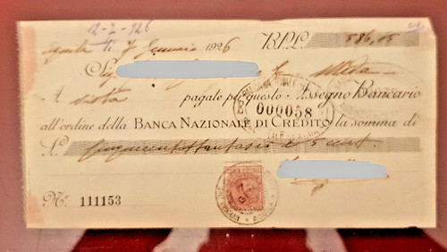 Assegno bancario banca - bancario,