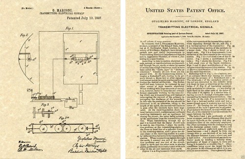 Radio marconi brevetto 1897 - radio,