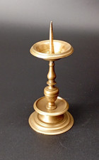 PICCOLO CANDELIERE ANTICO ALTA EPOCA BRONZO PORTA CERO
