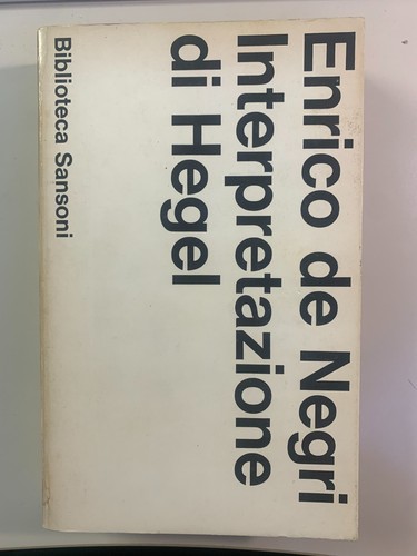 Interpretazione hegel di - hegel,