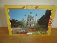 Puzzle EDUCA 1500 pezzi, Karlskirche, Vienna con puzzle fisso NUOVO E SIGILLATO