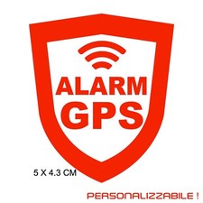 4X Adesivi GPS ALARM Adesivo