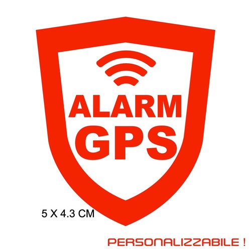 Adesivi gps alarm adesivo - 4x,