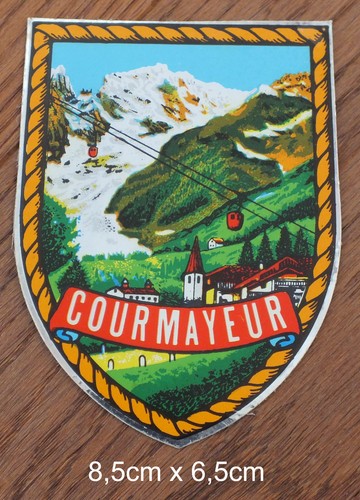 Adesivo sticker courmayeur - adesivo,