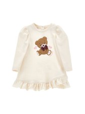 MONNALISA ABITO VESTITO TEDDY  BAMBINA AUTUNNO  INVERNO  9  MESI SCONTO  40%