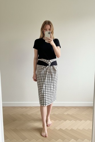 Gonna midi dries van noten - van,