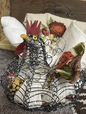 Cesto di lino vintage Country