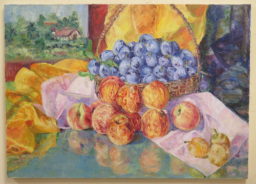 Dipinto natura morta frutta - dipinto,