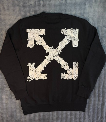 Off white felpa uomo - uomo, girocollo