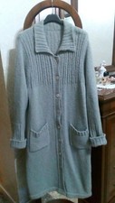 Cappotto grigio lana donna