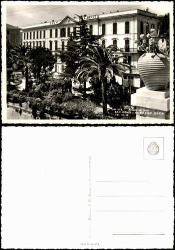 Cartolina sanremo hotel - sanremo,