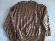 Ballantyne Camelhair Cable Knit Sweater XXL