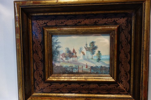 Gouache dipinto legno a - gouache,