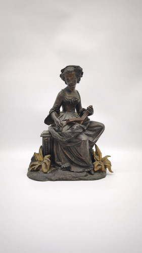 92050 scultura donna bronzo - 92050, in