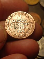 MEZZO BAIOCCO ROMANO 1824