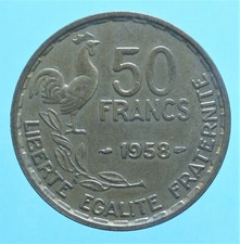 FRANCIA 50 FRANCHI 1958 MONETE DA COLLEZIONE BRONZO COIN CURRENCY NUMISMATICA