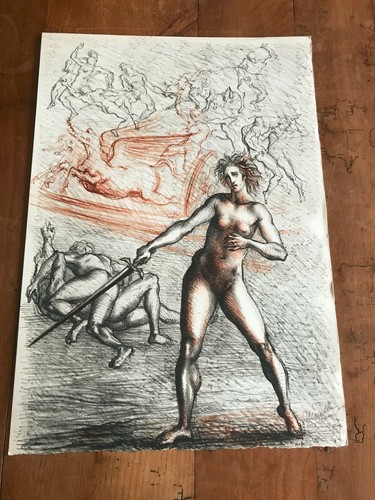 Lithographie marcello - n,