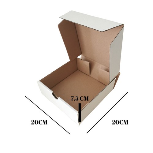 100pz scatole cartone bianco - 100pz,