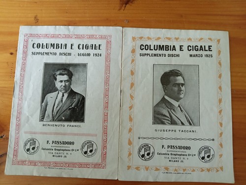 Pubblicita 1920 dischi - pubblicita'1920,