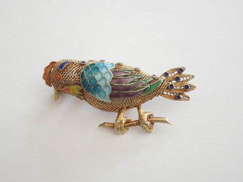 Vintage spilla ciondolo - vintage,
