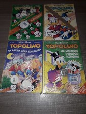 TOPOLINO libretto n° 1754 1755 1756 1757  blisterati con orologio ecologico