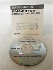 MANUALE SERVIZIO - SERVICE MANUAL ORIGINALE DENON su CD - PMA-201SA VEDI FOTO