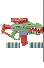 Nerf DinoSquad Rex-Rampage Freccette Motorizzate Blaster, Clip + 20 Freccette Nerf