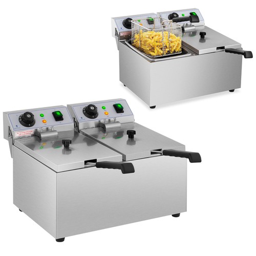 Friggitrice elettrica doppia