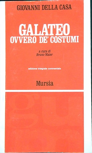 Galateo ovvero costumi - de',