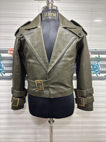 Giacca donna verde - , pelle