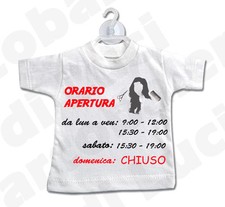 MINI T-SHIRT cartello ORARIO