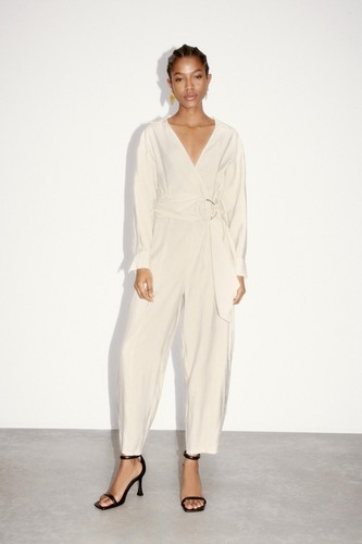 Zara gold buckle wrap - gold,