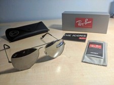 Ray-Ban Aviator Specchiati Argento Grigi RB3025 58-14 Occhiali da Sole Ray Ban