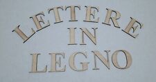 HAND MADE - LETTERE IN LEGNO - ALTEZZA 5cm SPESSORE 6mm - TIME NEW ROMAN