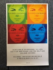 RARE VINTAGE 76x51cm BILLBOARD/RECORD STORE POSTER - MICHAEL JACKSON (2001) NM