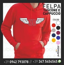 FELPA CAPPUCCIO TASCONE STAMPA