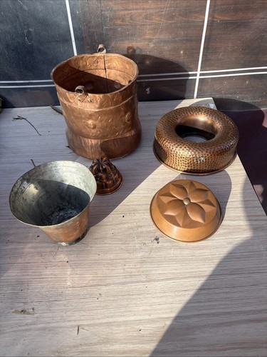 Lotto oggettistica antica rame - lotto,