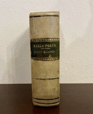 Libro antico Carlo Porta e Tomaso Grossi: Poesie Milanesi 1884