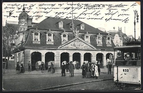 Cartolina francoforte sul - francoforte,