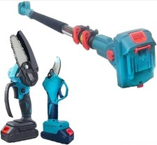 Kit Potatura 3in1 Professionale Mini Motosega Forbice Elettrica Asta Telescopica