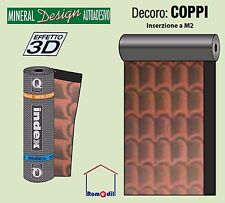 Guaina bituminosa ardesiata impermeabilizzante autoadesiva coppi tegole 3D a MQ